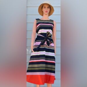 Ann Taylor dress, NWT, size MT, multicolor cotton.